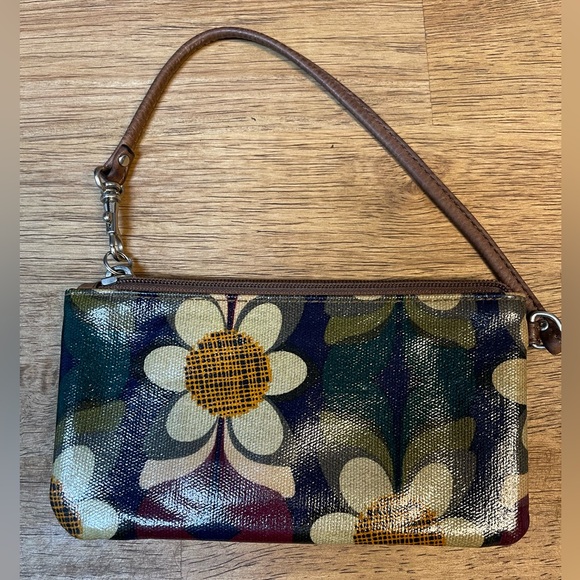 Fossil | Key-Per | Coated Canvas | Wristlet | Mini-Bag | Floral Print - Picture 2 of 6